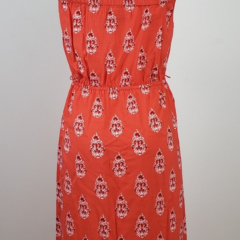 Old Navy Dress size Medium Orange Floral Strapless - Picture 4 of 7